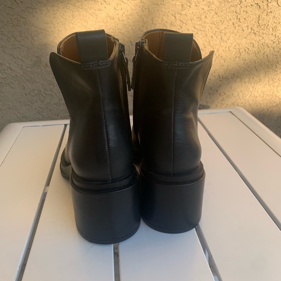 Franco Sarto dark green almost black leather boots size 6.5M - Picture 5 of 16